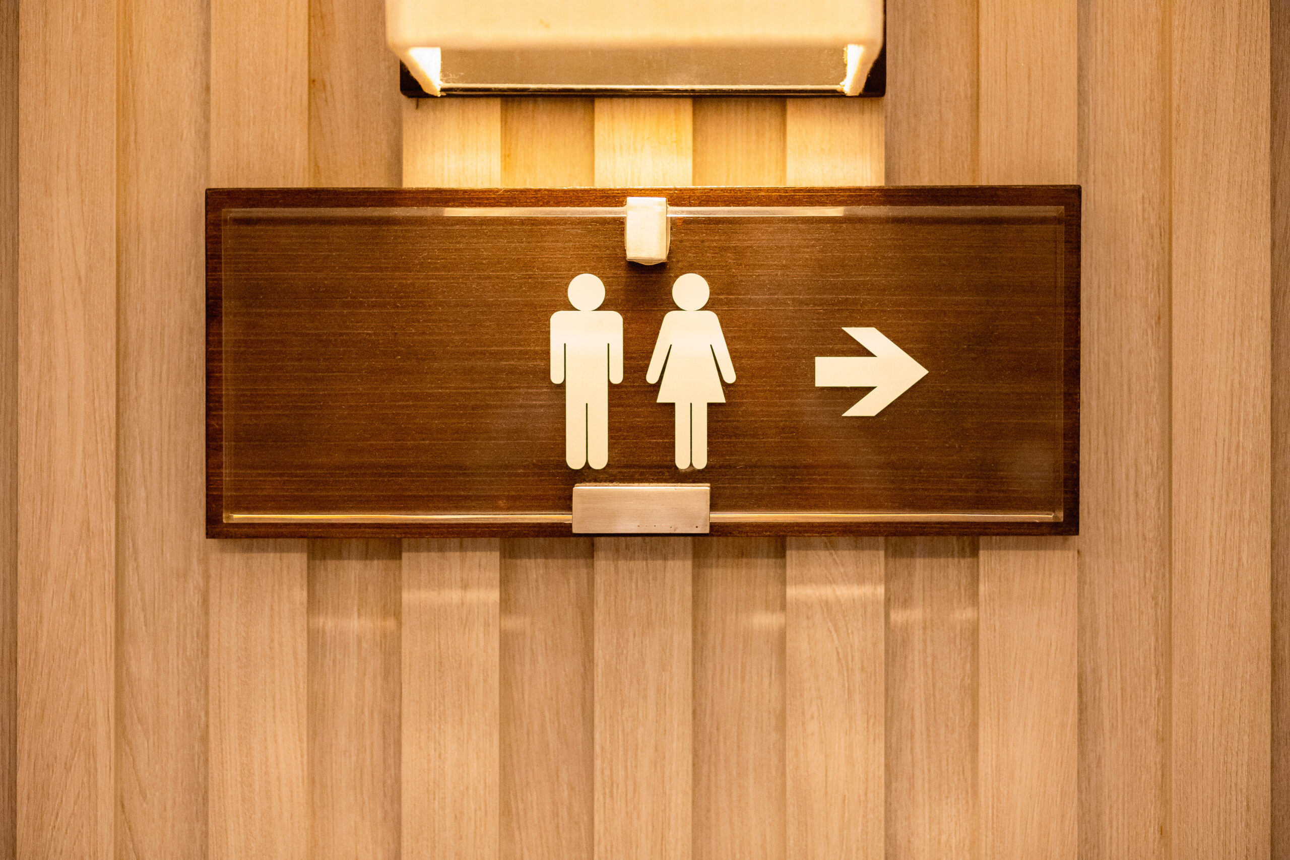 Bathroom signage