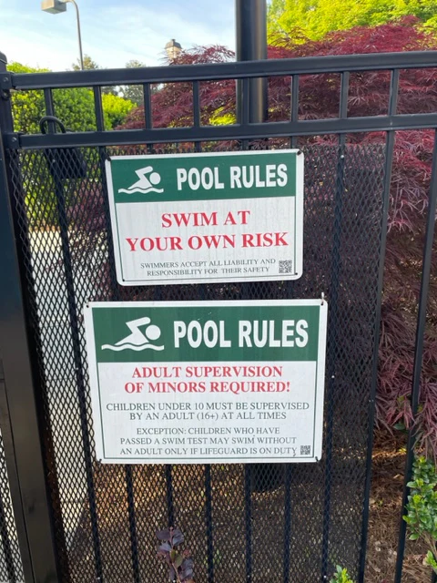 Pool Signs